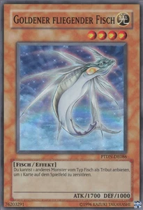 YuGiOh Goldener fliegender Fisch PTDN-DE086 Super Rare NM unl. - Bild 1 von 2