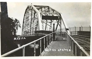 c1930 Picture Postcard ~ International Bridge ~ U.S. & Mexico  ~ #-7407 - Picture 1 of 14