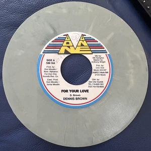 Dennis Brown - For Your Love, 7", (Vinyl) coloured rare Don One label dancehall - Picture 1 of 4