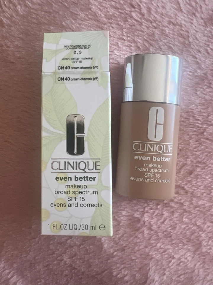Clinique Even Better Makeup SPF 15  CN 40 Cream Chamois (VF)  1oz. NEW IN BOX - Image 1 of 1