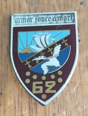 Insigne 62° RI Régiment d'Infanterie /  Drago Paris   /BB2 - Photo 1/2