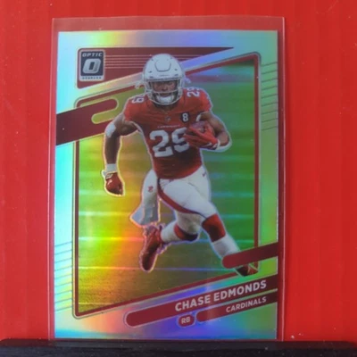 2021 Donruss Optic - Chase Edmonds Silver Prizm #179 Arizona Cardinals  - Image 1 of 2