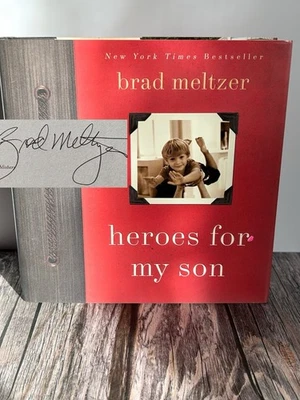 HEROES FOR MY SON / BRAD MELTZER / SIGNED 1ST EDITION 4TH PRINT HCDJ / VG+ TO NF - Image 1 of 4
