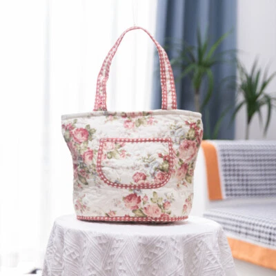 @ Bolso de Mano Estilo Country Rosa Rojo Blanco Estrella Algodón Acolchado Cremallera Bolsillo Foto 1 de 4