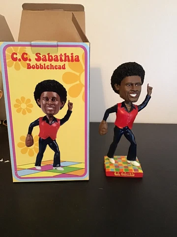 CC Sabathia Bobblehead - Cleveland Indians “Turn Back The Clock 1977” Cover