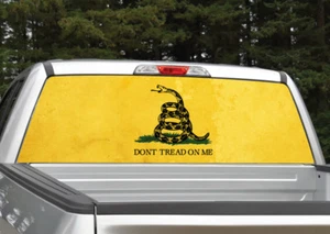 Gadsden American Flag "Don't Tread On Me" Rear Window Decal Graphic - Truck SUV - Picture 1 of 3