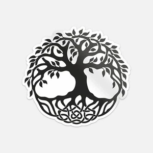 Celtic Tree Of Life Car Bumper Vinyl Sticker Decal - Picture 1 of 4
