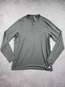 Camisa Vuori Para Hombre XL Gris Carbón Manga Larga Facilidad Rendimiento Cuello Henley Nueva Con Etiquetas - Imagen 1 de 10