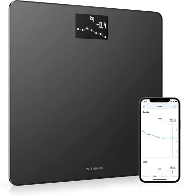 WITHINGS Body - Balance connectée WIFI pèse-personne impédancemètre Noir - Photo 1/4