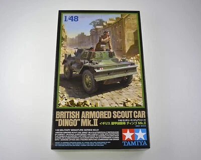 TAMIYA 1/48 British Armored Scout Car Dingo Mk.II Military Miniature Plastic Kit - Immagine 1 di 2