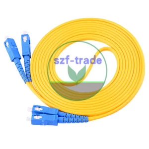50M SC-SC UPC 9/125 Duplex Single-Mode Fiber Optic Patch Cord PVC Fiber Cable - Afbeelding 1 van 1