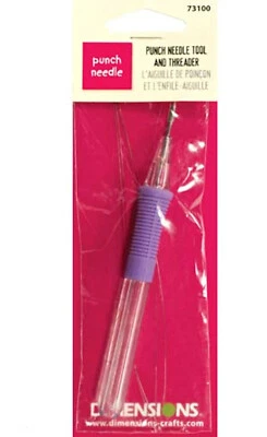 Dimensions ~ Punch Needle Tool and Threader (with 2 Threaders) #73100 - Image 1 of 3