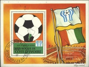 The Ivory Coast block12 (complete issue) used 1978 Football-WM - Picture 1 of 1