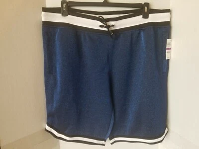Pantalones Cortos Jogger INC Para Hombre Azul Metálico Elástico con Cordón - Talla 2XL - NUEVOS CON ETIQUETAS Foto 1 de 2