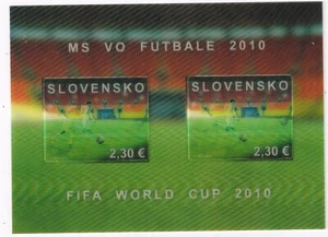 Slovakia 2010 FIFA World Cup Soccer Football Sports Unique Lenticular Unusual MS - Imagen 1 de 3