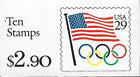 UNITED STATES BOOKLET:1991 $2.90 Flag & Olympic Rings Bk cover SCOTT #BK186 MNH