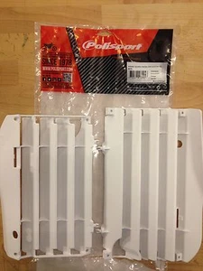 LAMAS RADIADOR HONDA CRF 450 R CRF450 R 2009-2012 POLISPORT PROTECTORES DE RUEDA BLANCO - Imagen 1 de 1
