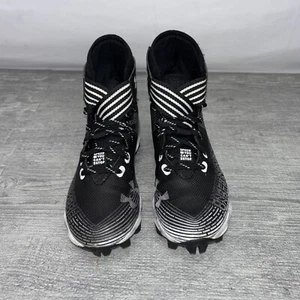 Under Armour Spotlight Franchise 4 RM Boys Cleats Size 2Y Black Football Shoes - Picture 1 of 12