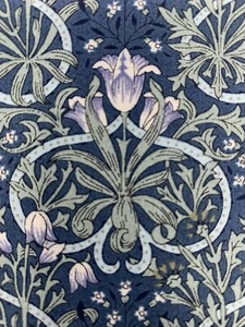 Art Nouveau fabric floral blue green cotton Morris Japanese Country Collection - Picture 1 of 5