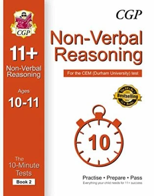 10-Minute Tests for 11+ Non-Verbal Reasoning Ages 10-11 (Book 2)... by CGP Books - Image 1 of 2