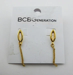BCBGeneration Gold tone Stud Earrings Msrp $18.50 **NEW WITH TAG** - Picture 1 of 1