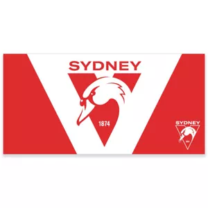 Sydney Swans AFL NEW LOGO Flag Pole Flag 180 by 90cms! LO - Picture 1 of 1