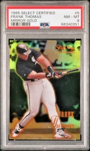 Espejo dorado #5 Frank Thomas 1995 certificado selecto PSA 8 4020* - Imagen 1 de 2
