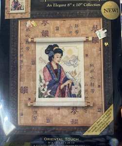 Kit de punto de cruz Dimensions Gold Nuggets Oriental Touch NUEVO 35126 EE. UU. Hecho Liu - Imagen 1 de 7