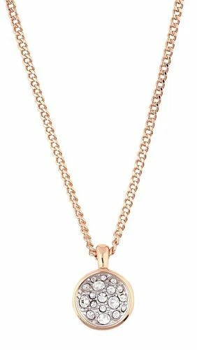Halskette GUESS Stahl Frau Rosen Gold mit Swarovski Kristallen Weiß Gold Pink - Bild 1 von 1