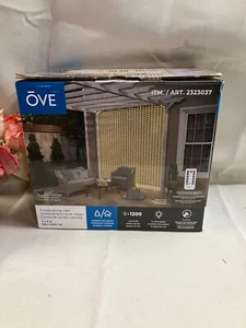 OVE 1200 LED Bulbs Waterfall Curtain String Lights Remote Indoor/Outdoor 9.8x9.8 - Picture 1 of 3