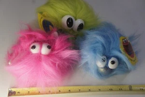 3 - Vintage Furr Ballz Fleisch Haare Space Ballz Slammer Spielzeug - WIE BESEHEN - FUNKTIONIERT NICHT - Bild 1 von 18
