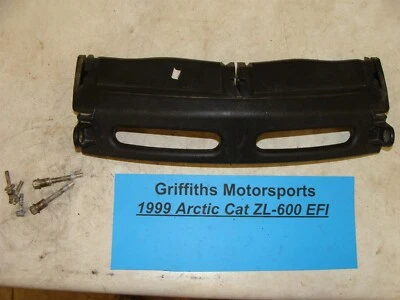1999 ARCTIC CAT ZL600 EFI oem front bumper hood hinge brace bracket nose plate - Image 1 of 4