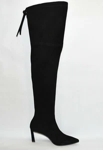 New! Stuart Weitzman Natalia Thigh High Boot Black Suede Size 8.5 MSRP $825 - Picture 1 of 4