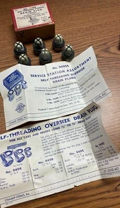1928-1941 CHEVY 1933-41 PONTIAC 1/2" OVERSIZE OIL DRAIN PLUGS BOX OF 6 NOS 720 - Picture 1 of 2