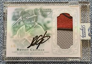 Rusney CASTILLO🔥2015 Topps Dynasty 3-Color Patch AUTO #AP-RCS5 1/5 NM Red Sox