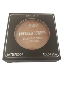 Celavi pressed powder foundation makeup wet/dry Silky Powder SPF 10 Oil Free - Picture 1 of 3