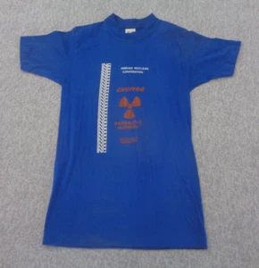 Vintage Immuno Nuclear Corporation Shirt XS Radioactive Materials Blau 80er - Bild 1 von 9