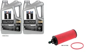 Mobil1 10W30 Full Synthetic Engine Oil - 10 Quarts w/K&N HP-7026 Oil Filter - Picture 1 of 1