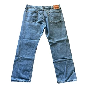 Levis 505 Straight Fit Jeans Men 40x30 (39x29) Blue Denim WPL423 - Picture 1 of 5