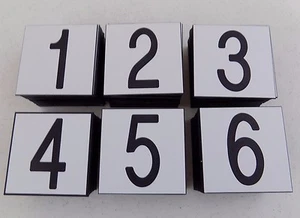 Lot Of 150 - Plastic Numbers - Self Adhesive - Peel Off - #'s 1,2,3,4,5,6 - NEW - Picture 1 of 7