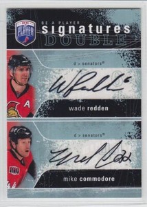 2007-08 UD BAP WADE REDDEN MIKE COMMODORE DUAL AUTO SIGNATURES Be Player Senator