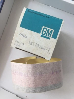 Chevrolet Camaro ZZ8 1982 83 parachoques rayas calcomanía GM 14038377 ¿NOS 84? 85? 86? 87 Foto 1 de 4