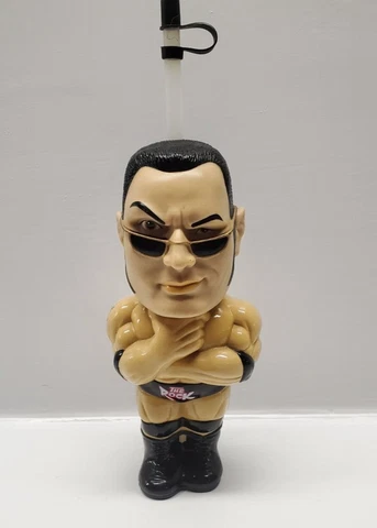 1999 WWF WWE THE ROCK BIG SIPPER WATER BOTTLE DWAYNE JOHNSON Cover