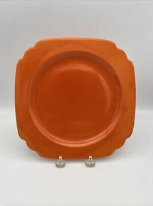 Fiestaware Riviera Vintage Original Red Orange 9” Plate Fiesta HLC WV USA HTF - Picture 1 of 4