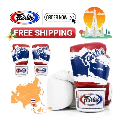 (Free Shipping) Fairtex BGV1 Tight Fit Thai Pride Muay Thai Boxing Gloves - Image 1 of 4