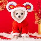 Chinese Festival Lion Dance Pet Costume Outfits Handmade Tang Suit Dog Cat