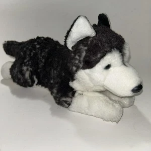 Carl Dick Plüsch Husky Hund realistisches liegendes Stofftier 15 Zoll - Bild 1 von 14