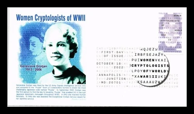 DR JIM STAMPS US COVER WOMEN CRYPTOLOGISTS OF WWII FDC PANDA CACHET - Image 1 of 2