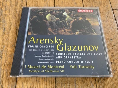 Arensky: Violin Concerto / Glazunov: Concerto Ballata for Cello & Orc.(CD, 1997) - Image 1 of 3