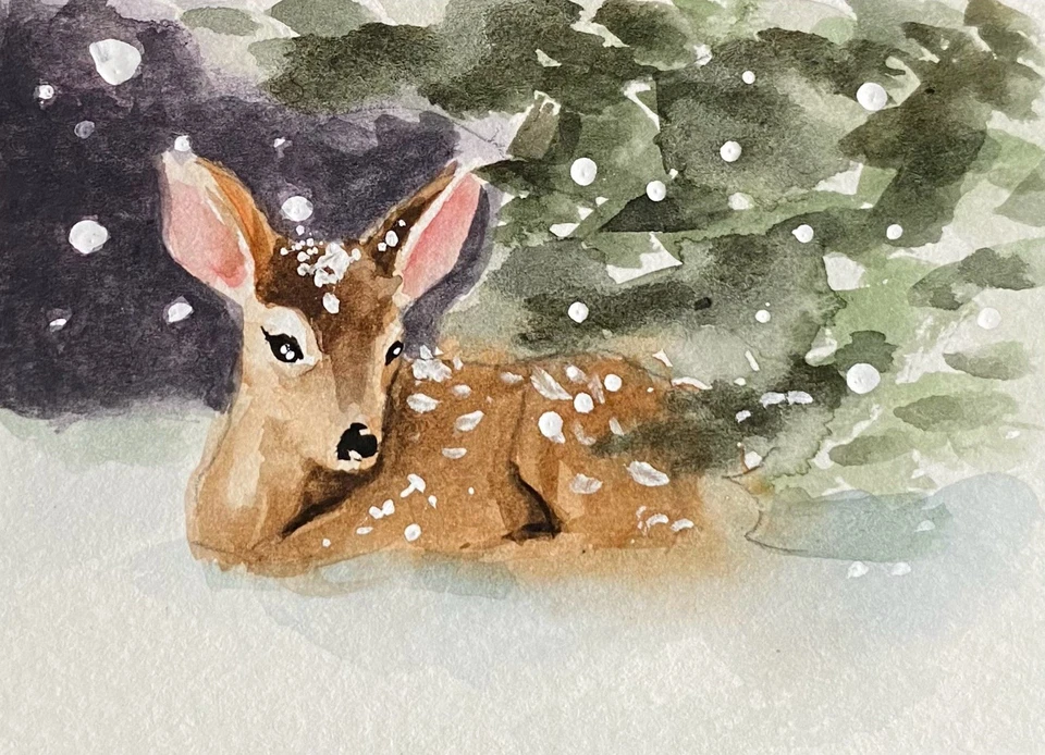 ACEO Original Mixed Media Painting Art - Image 1 of 1